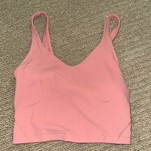 lululemon athletica Pink V-Neck Tank Top